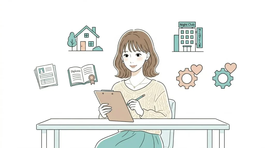 夜職の履歴書、職歴はどう書く？