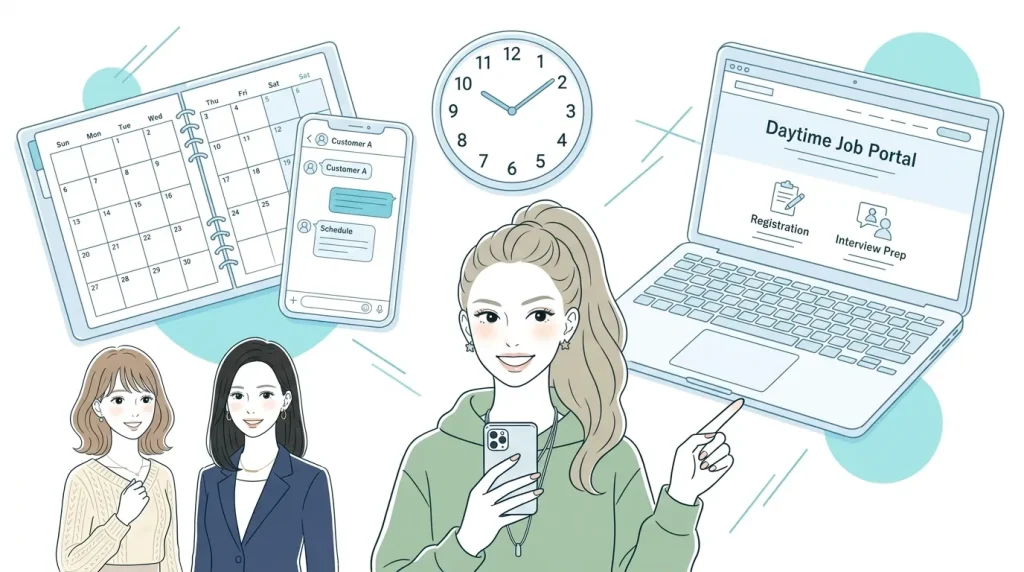 夜職しながら転職活動できる？掛け持ちの探し方