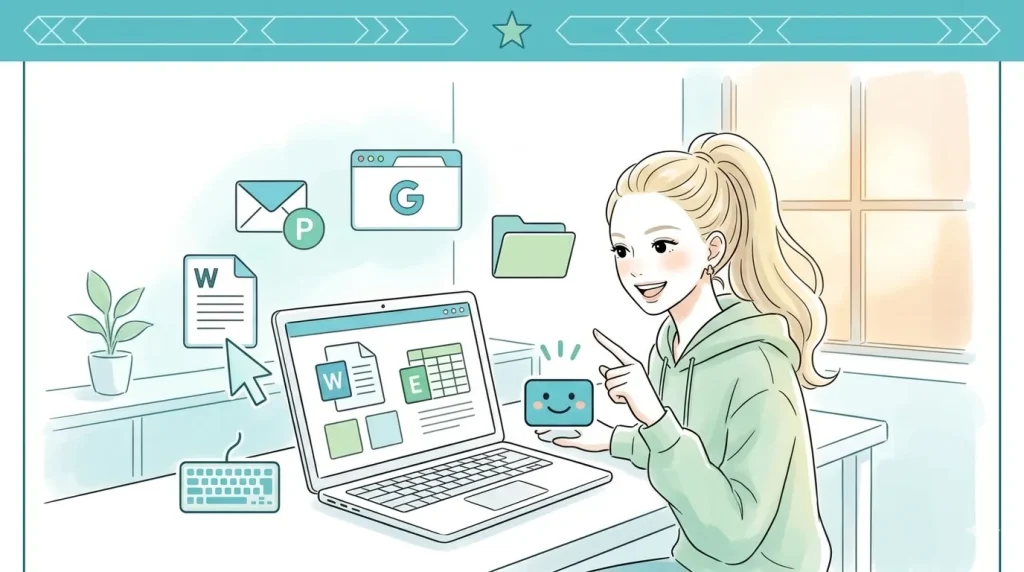 パソコンが苦手な夜職女性のための、PC基礎スキル入門